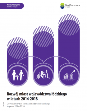 Development of cities in Łódzkie voivodship in years 2014-2018