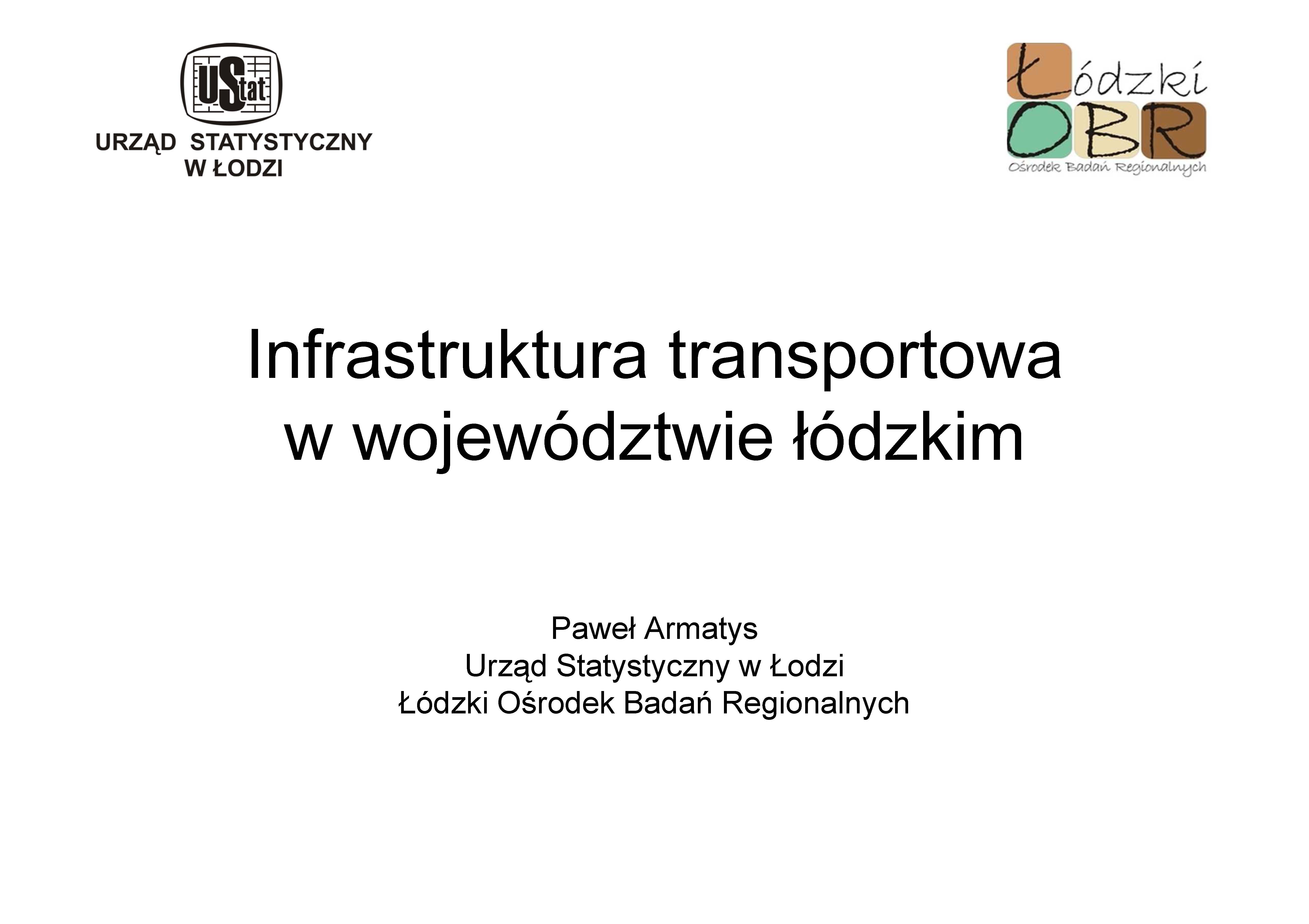 Infrastruktura komunikacyjna województwa łódzkiego