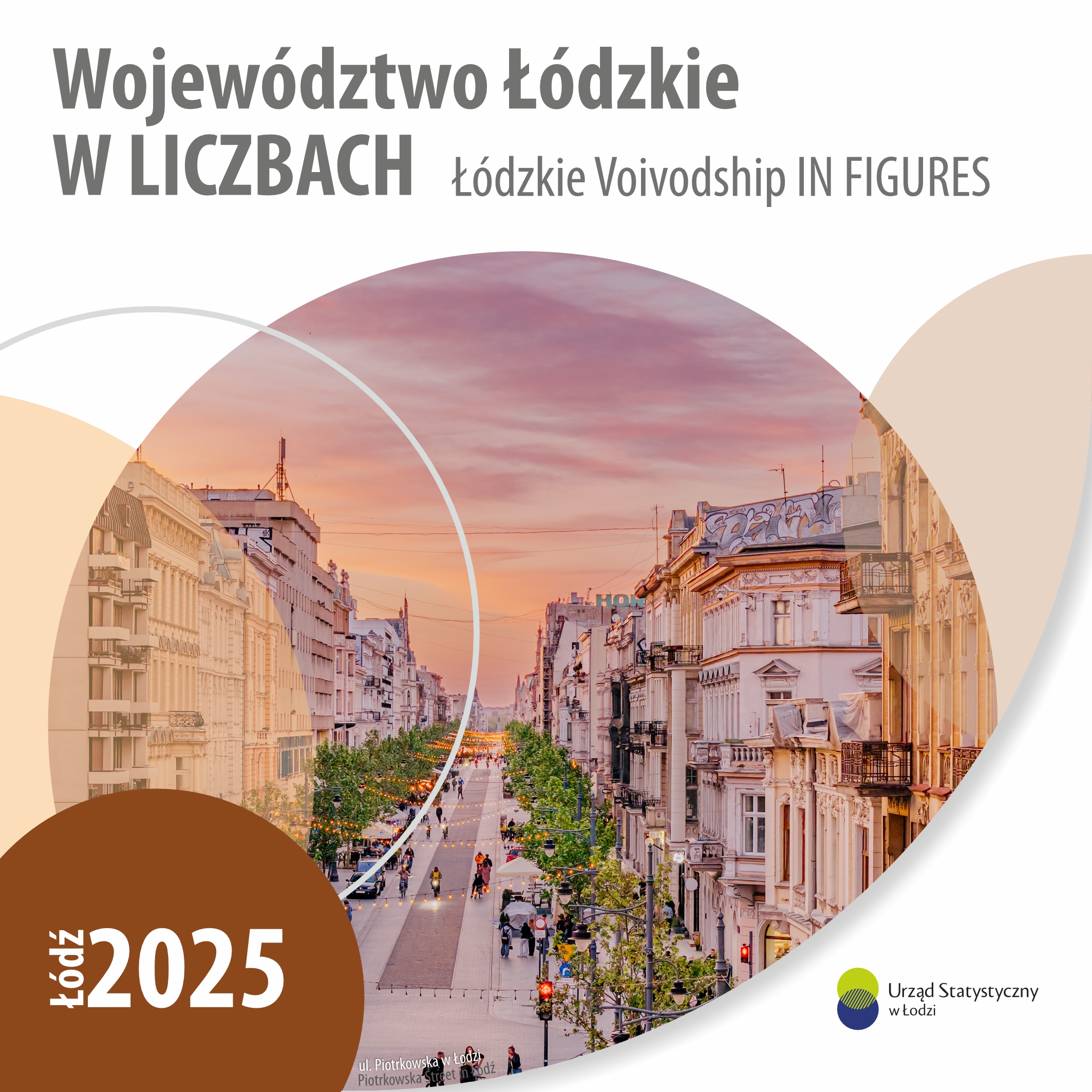 Folder Województwo łódzkie w liczbach 2025 - okładka