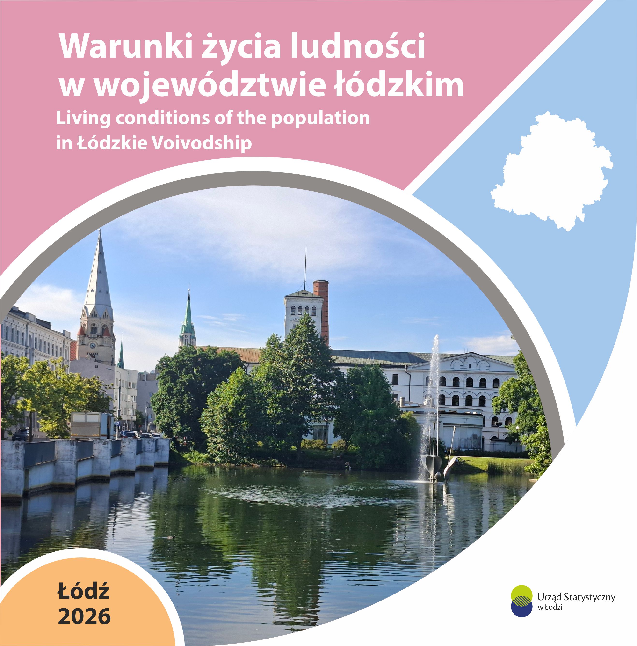 Folder Warunki życia ludności w województwie łódzkim. Edycja 2026 - okładka