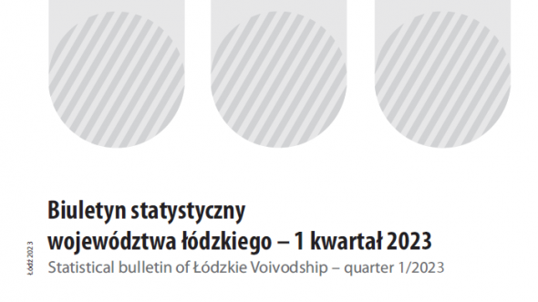 Statistical Bulletin of Łódzkie Voivodship 1 quarter 2023
