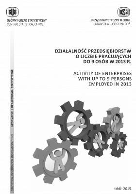 Działalność przedsiębiorstw o liczbie pracujących do 9 osób w 2013 r.
