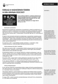 Edukacja w województwie łódzkim w roku szkolnym 2020/2021