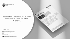 Działalność instytucji kultury w województwie łódzkim w 2023 r.