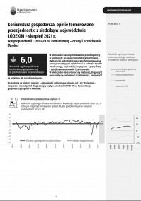 Koniunktura gospodarcza w sierpniu 2021 r.