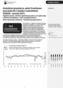 Koniunktura gospodarcza we wrześniu 2023 r.