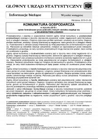Koniunktura gospodarcza w styczniu 2015 r.