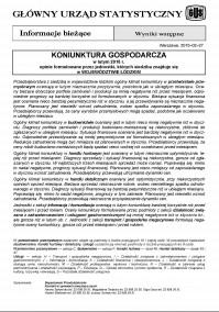 Koniunktura gospodarcza w lutym 2015 r.