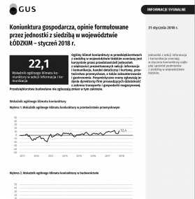 Koniunktura gospodarcza w styczniu 2018 r.