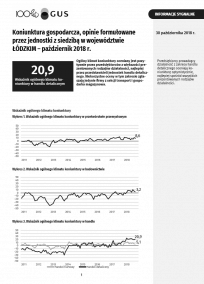 Koniunktura gospodarcza w październiku 2018 r.
