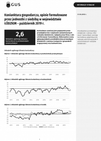 Koniunktura gospodarcza w październiku 2019 r.