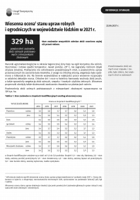 Wiosenna ocena stanu upraw rolnych i ogrodniczych w województwie łódzkim w 2021 r.