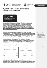 Dojazdy do pracy w województwie łódzkim w świetle wyników NSP 2021