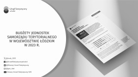 Budżety jednostek samorządu terytorialnego w województwie łódzkim w 2023 r.