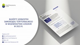 Budżety jednostek samorządu terytorialnego w województwie łódzkim w 2023 r.