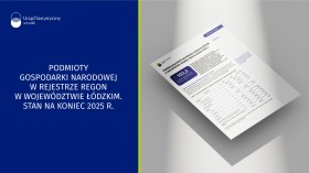 Podmioty gospodarki narodowej w rejestrze REGON w województwie łódzkim. Stan na koniec 2025 r.