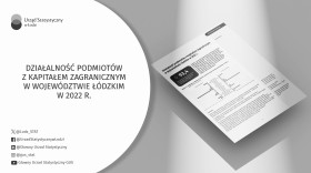 Działalność podmiotów z kapitałem zagranicznym w województwie łódzkim w 2022 r.