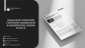 Działalność podmiotów z kapitałem zagranicznym w województwie łódzkim w 2023 r.