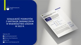 Działalność podmiotów z kapitałem zagranicznym w województwie łódzkim w 2023 r.