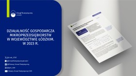 Działalność gospodarcza mikroprzedsiębiorstw w województwie łódzkim w 2023 r.