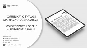 Komunikat o sytuacji społeczno-gospodarczej województwa łódzkiego (listopad 2024 r.)
