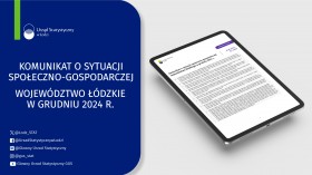 Komunikat o sytuacji społeczno-gospodarczej województwa łódzkiego (grudzień 2024 r.)