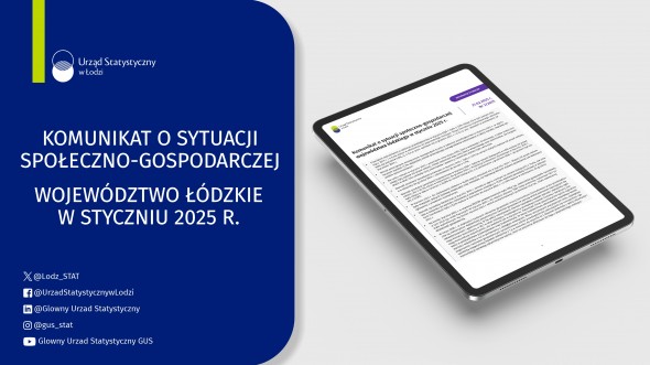 Komunikat o sytuacji społeczno-gospodarczej województwa łódzkiego (styczeń 2025 r.)