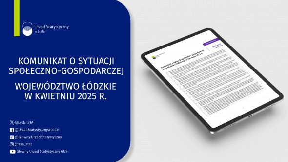 Komunikat o sytuacji społeczno-gospodarczej województwa łódzkiego (kwiecień 2025 r.)