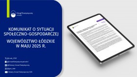 Komunikat o sytuacji społeczno-gospodarczej województwa łódzkiego (maj 2025 r.