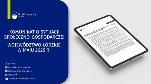 Komunikat o sytuacji społeczno-gospodarczej województwa łódzkiego (maj 2025 r.