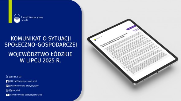 Komunikat o sytuacji społeczno-gospodarczej województwa łódzkiego (lipiec 2025 r.)