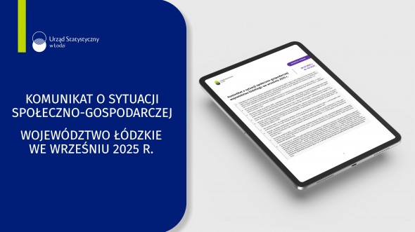 Komunikat o sytuacji społeczno-gospodarczej województwa łódzkiego (wrzesień 2025 r.)