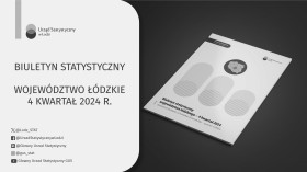 Biuletyn Statystyczny Województwa Łódzkiego - czwarty kwartał 2024 r.