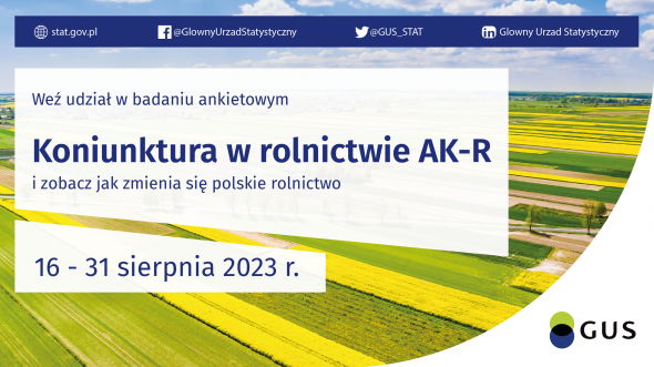 Ankieta koniunktury w gospodarstwie rolnym 16-31.08.2023 r.