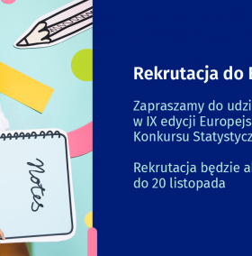 Zapraszamy do udziału w IX edycji Europejskiego Konkursu Statystycznego